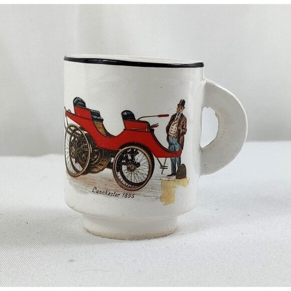Unknown Other - Miniature Coffee Cup 2" Antique Car Henry Ford Museum Lancaster 1895 Steampunk